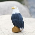 thumbnail image 3 of LOVIVER Animated Feathered Bird Eagle with Claw Clip Garden Statue Sculpture Animals for with Base, 3 of 8