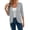 Gray, variant on Striped Lightweight Cardigans for Women Open Front 3/4 Sleeve Cropped Casual Tops