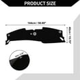 thumbnail image 5 of Unique Bargains Dash Cover for Hyundai Sonata 2024 / Center Console Dashboard Cover / Non-Slip Polyester Silicone  52.36"x24.41" / 1Pcs Black, 5 of 7