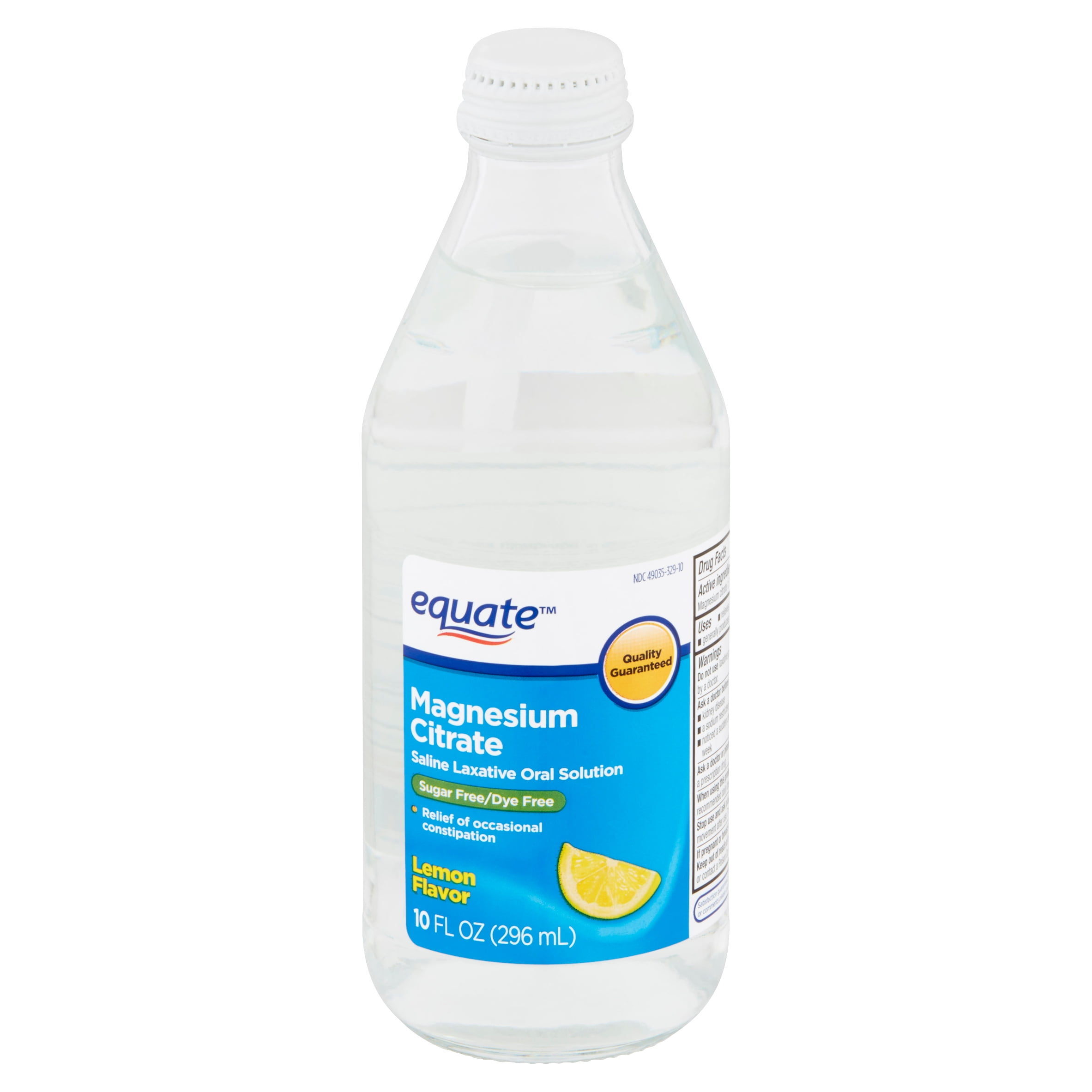 Equate Lemon Flavor Magnesium Citrate Saline Laxative Oral Solution, 10