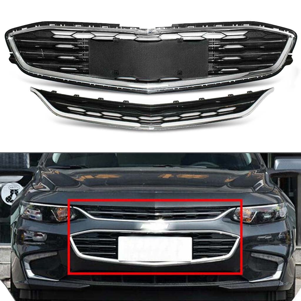 Front Bumper Lower Grille Chrome Honeycomb Grill For Chevy Malibu 2016 2017 2018 Front Bumper Lower Grille Chrome Honeycomb Grill For Chevy Malibu 2016 2017 2018