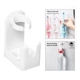 thumbnail image 4 of Soporte de pared para cepillos de dientes, estante de almacenamiento para baño, ahorra espacio en la ducha. blanco, 4 of 7