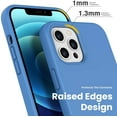 thumbnail image 3 of Entronix Funda de Silicona para iPhone 12 Pro Max, Suave Al Tacto, Antiarañazos y a Prueba de Golpes, Color Aguamarina, 3 of 3