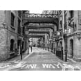 thumbnail image 2 of Frank, Assaf 14x12 Black Ornate Wood Framed with Double Matting Museum Art Print Titled - Narrow road in London, 2 of 4