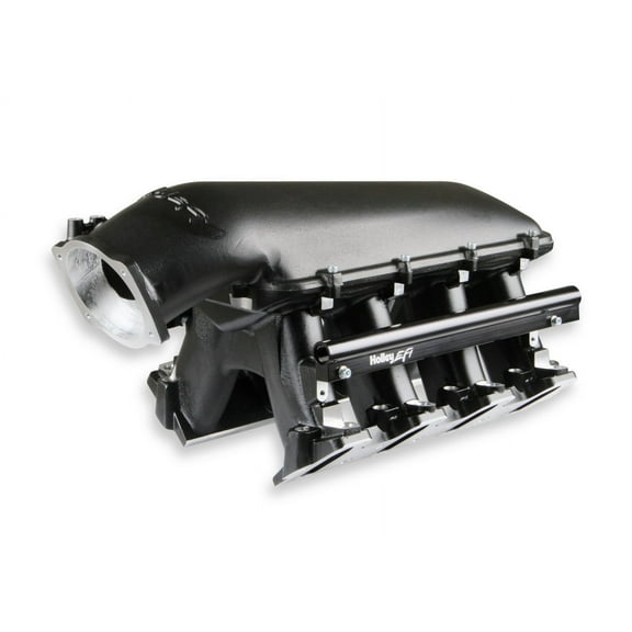 Holley Hi-Ram LS3 Rectangle Port Intake Manifold with Fuel Rails - Black Finish - L99 L92 L96 L76 L77 LY6 L9H L94 LSA