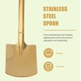 thumbnail image 3 of Stainless Steel Shovel Shaped Spoons: 20pcs Shovel Shape Coffee Spoon Stainless Steel Shovel Shape Spoons Mini Stainless Steel Ice Cream Spoon Stirring Spoons Style 2, 3 of 5