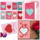 thumbnail image 5 of FELTECHELECTR 8 tarjetas de San Valentín con diseño de corazón, tarjetas de felicitación, delicadas tarjetas de regalo., 5 of 6
