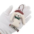 thumbnail image 5 of Unique Bargains 1 Pc Handbag Charm Cute Beaded Chain Handbag Accessories Reddish Brown Beige, 5 of 6