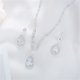 thumbnail image 5 of Xihbxyly Conjunto de Joyas de Diamantes de Moda, Pendientes y Collar con Un Diseño Conmovedor, Cadena Duradera, Caja de Regalo Especial, Regalo de San Valentín para Mujer, Regalo de Aniversario o Cum, 5 of 7