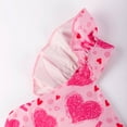 thumbnail image 5 of Toddler Girls Dresses Pink Heart Print Lovely Valentines Day Dress Outfit Little Girls Summer Clothes 2T (572-2), 5 of 5
