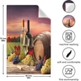 thumbnail image 4 of Vintage Wineglasses Bottle Tea Towels Set of 1 Vineyard Sunset Kitchen Dish Cloth with Hanging Loop, 18"x28"Lint-Free Absorbent Towel for Kitchen Drying Wiping and Cleaning, 4 of 6