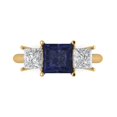 thumbnail image 2 of 2.1 ct Heart Cut Clear Crystal 14k White Gold Engraving Statement Bridal Wedding Designer Ring Size 6.25, 2 of 7