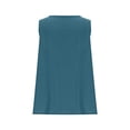 thumbnail image 3 of Womens Cotton Linen Tank Tops, Sleeveless Shirts for Women Summer Lightweight Casual Solid Color Crewneck Dressy Blouses with Pockets, 3 of 5