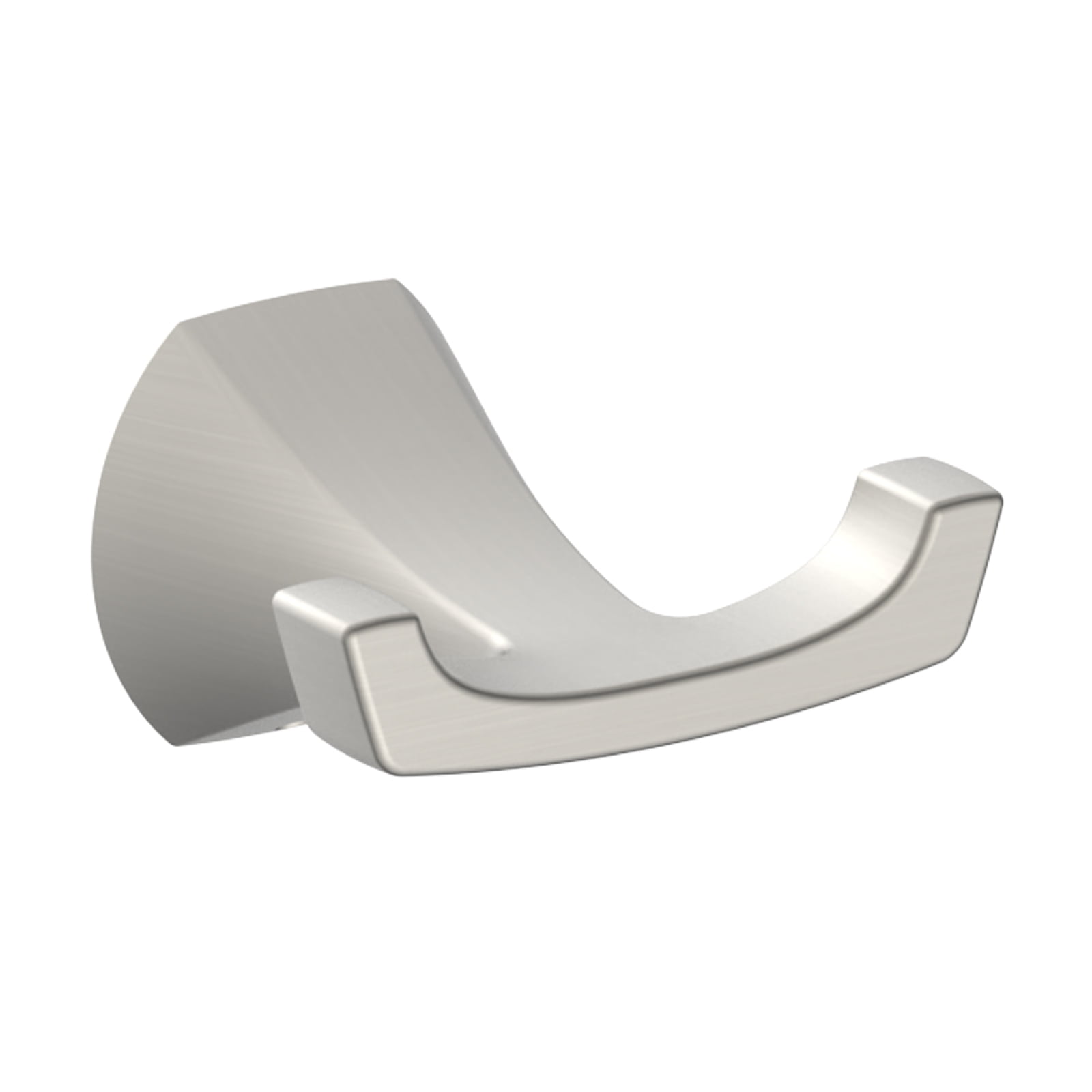 Better Homes & Gardens Satin Nickel Bathroom Hardware Set – Toilet Paper Holder & Robe Hook