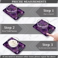 thumbnail image 3 of High Precision Digital Kitchen Scale Tempered Glass Food Scale Multifunction Scale Small Kitchen Appliances Glowing Purple Butterfly, 3 of 7