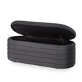 thumbnail image 5 of GZXS Multi-Functional Oval Storage Bench in Dark Gray Teddy Fabric, Indoor Foam-Padded Extra Seating for Bedroom or Living Room, 43"L x 17.5"W x 17.5"H, 5 of 8