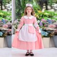 thumbnail image 2 of Robes Roses pour Bébé Enfant Garçon Fille à Col Rond Robes de Retour à la Maison pour Enfant Manches Longues Courtes Midi Formelles Bal Fête Robes de Soirée Costumes de Soubrette Automne Été Robes 2025 8 Ans, 2 of 9