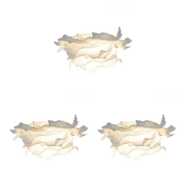 mmirethe Paper amp Shade Ceiling Pendant ight Decor Flower Cover ampshade White M 3Set