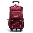 thumbnail image 4 of Student Rolling Backpack Detachable Luggage Wheeled Backpack School Backpack, 4 of 4