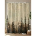thumbnail image 4 of Fsddascl Forest Tree Shower Curtain Set - 36" x 78" Washable Bathtub Curtain with 12 Hooks, Modern Vintage Winter Fall Natural Plant Waterproof Fabric Stall Shower Curtains for Bathroom/Bathtub, 4 of 6