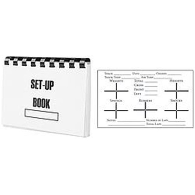 Allstar Performance ALL043 Circle Track Set Up Book 50 Pages avec Support en Carbone