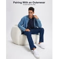 thumbnail image 3 of YeneSen Men's Long Sleeve T-Shirts 3 Pack, 100% Cotton Crew Neck Basic Tees, Soft Casual Shirts for Everyday Wear, Work and Layering, 3 of 6