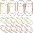 thumbnail image 1 of 30pcs Heart Shaped Paper Clips File Clips Adorable Planner Clips Decorative Paper Clips, 1 of 8