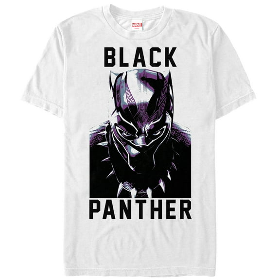 Men's Marvel Black Panther 2018 Portrait  Graphic Tee White Large