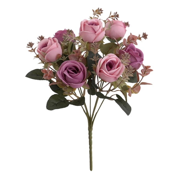 Realistic Vintage Velvet Artificial Rose Bouquets Long Lasting Fake Flowers Ideal For Table Centerpieces Living Room Kitchen And Special Event Decor