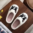 thumbnail image 5 of Fuzzy Slippers for Women Dog Pattern Warm Thickened Indoor Non Slippers Fluffy Winter House Shoes Home Footwear Comfortable Slippers Home Slippers Women White 39, 5 of 9