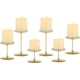 thumbnail image 1 of Candelabro dorado para velas de pilar Juego de 6 Sincero, 1 of 5