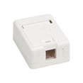thumbnail image 1 of Eaton Tripp Lite Series Surface-Mount Box for Keystone Jack - 1 Port, White - Surface mount box - white - 1 port, 1 of 6