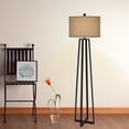 thumbnail image 2 of Fangio Lighting 62 inch Black Molded Metal Floor Lamp, 2 of 2
