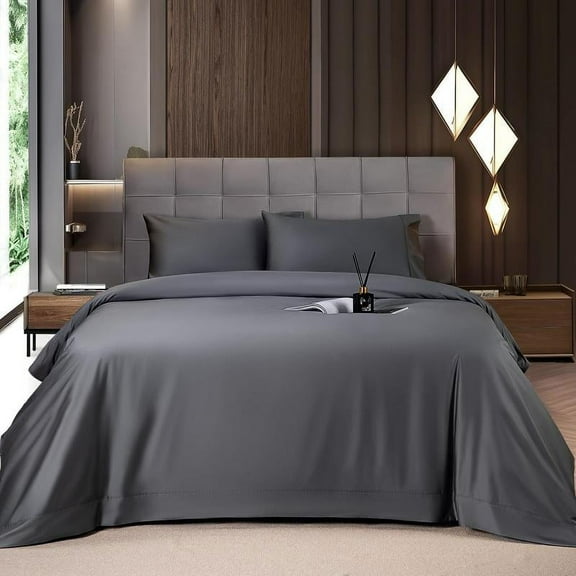 Bamboo Sheets Set 4 Pc, Cooling Breathable & Hotel Luxury Super Silky Soft, 16-18" Deep Pocket, Wrinkle, Fade Resistant Springtok