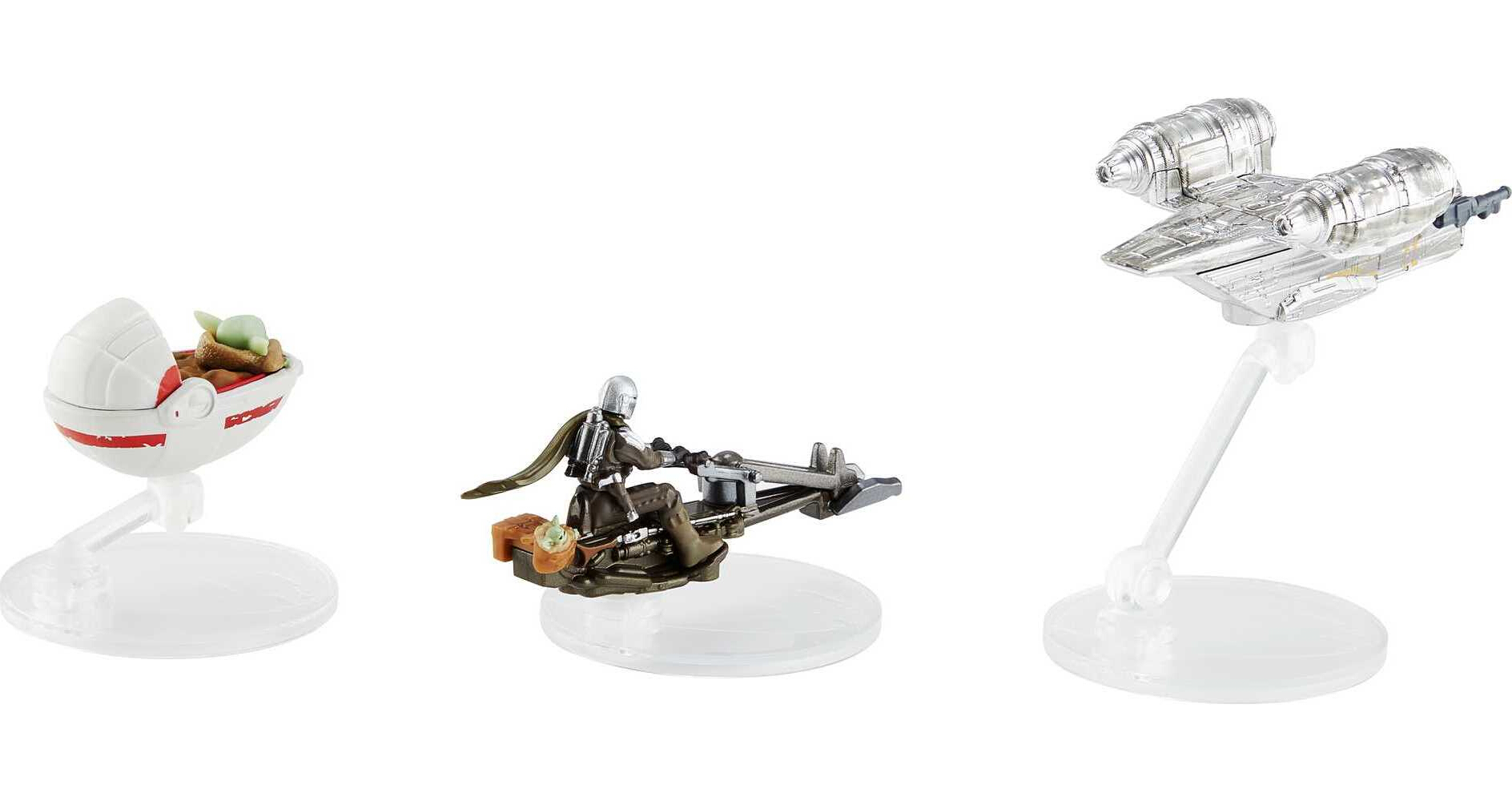 Hot Wheels Star Wars Starships 3-Pack Inspired by The Mandalorian, Set of 3 Die-Cast Ships - image 4 of 4