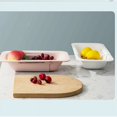 thumbnail image 2 of Kitchen Drain Basket, Sink Drying Rack for Storing and Washing Dishes/Fruit/Vegetables (White), 2 of 5