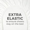 thumbnail image 4 of Vedanta Home Collection 4pc Sheet Set Twin 600 Threadcount 100% Natural Cotton Twin Sheet Set White Fit up to 19'' Inch Extra Deep Pocket Super Soft, 4 of 6