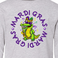thumbnail image 4 of Inktastic Mardi Gras 2021 Party Alligator Long Sleeve Youth T-Shirt, 4 of 5