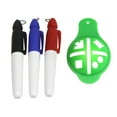thumbnail image 2 of Golf Ball Marker Line Drawing Tool Training Template Liner-Green, 2 of 7