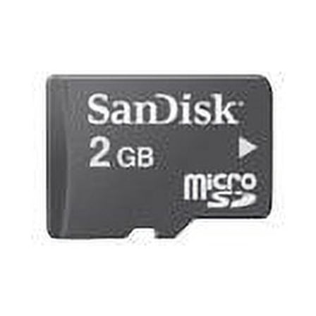 SanDisk - Flash memory card - 2 GB - Class 4 - microSD - black