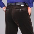thumbnail image 6 of cllios Men's Corduroy Pant Big and Tall Straight Fit Flat-Front Casual Chino Pants Men's Stain Shield Stretch Slim Fit Flat Front Dress Pant Trousers, 6 of 6
