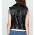 thumbnail image 2 of Noora New Womens Real Black Leather Vest, Leather Waistcoat Gilet Biker Sleeveless Jacket, 2 of 8
