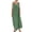 Green, variant on Fesfesfes Women Dress Cotton And Linen Crewneck Loose Sleeveless Solid Mini Dress