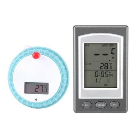 Digtal Floating Swimming Pool Water Temperature Guage Outdoor Remote ...