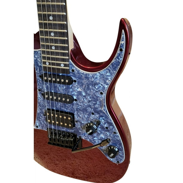 HSS Strat 24 Fret full size for Adults or Students Red Smiger