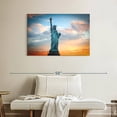 thumbnail image 2 of Elephant Stock Lady Liberty Monument Wall Art - Horizontal Canvas Wall Art - Living Room Wall Decor - Places Canvas - Blue And Orange Decor - 39" x 26", 2 of 8