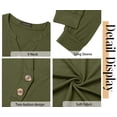 thumbnail image 5 of Fantaslook V Neck Henley Blouses for Women Dressy Fall Tops Long Sleeve Shirts Fashion Clothes, 5 of 8