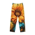 thumbnail image 6 of Daiia Deep Yellow Colorful Sunflower Men's Sleep Pant with Pockets and Drawstring,Pajama Pants-Large, 6 of 9
