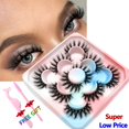 thumbnail image 1 of FOXESJI maquillaje pestañas de visón esponjosas suaves pestañas postizas completas pestañas postizas gruesas extensión de pestañas tenues pestañas de visón 3D naturales Tan Jianjun unisex, 1 of 2
