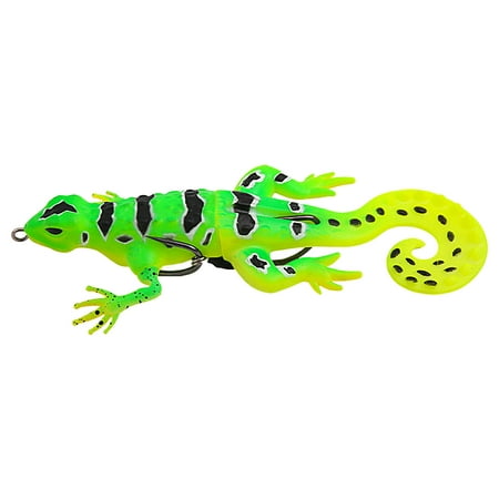 COFEST Long-Distance Soft Bait Fake Lizard Fishing Lure - 13.5cm/21g Reinforced Three Hook Design for Topwater Fishing Ideal for Anglers Seeking Innovation and Precision A